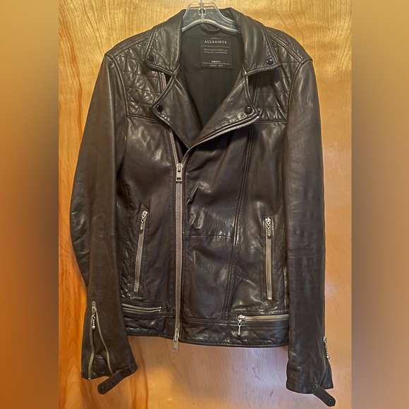 All Saints Other - All Saints men’s leather biker jacket size small